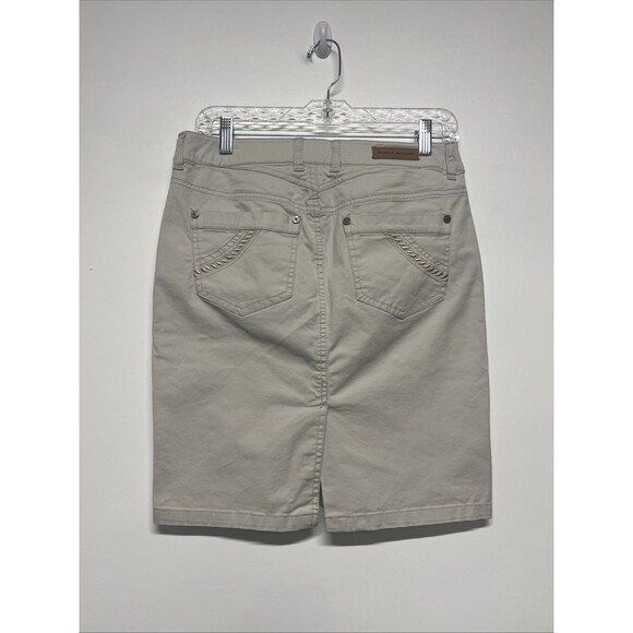 TRIBAL DeNIME Skirt Women’s 26/2 Khaki Colored - Picture 3 of 3